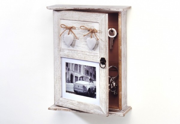 Heart Vintage Holz Schlüsselkasten