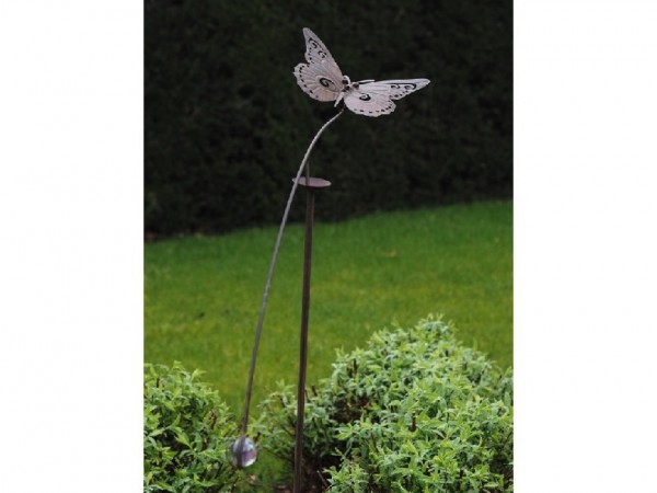 Gartenwippe Schmetterling aus Rostmetall - Windspiel