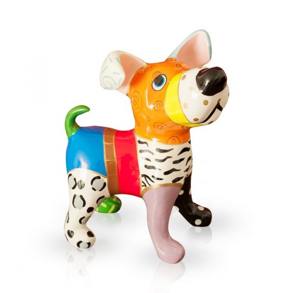 Deko Hund aus Fiberglas - Snoop Dog Multicolor