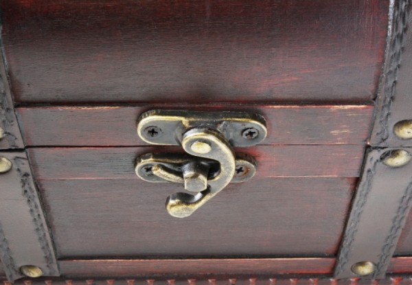 San Pedro Holztruhe dunkelbraun