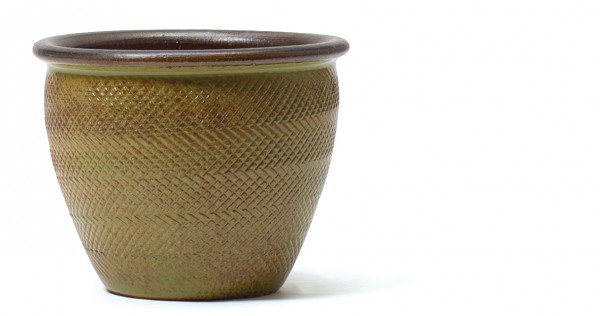 Boa - Cobra Steingut Keramiktopf Lime