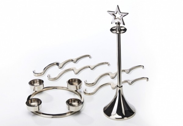 Teelichterhalter Weihnachtsbaum 36 cm aus Metall