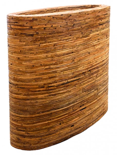 Oval Bamboo bark Rattan Pflanzkasten 110x42x92cm