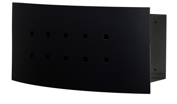 Zeitungsfach schwarz