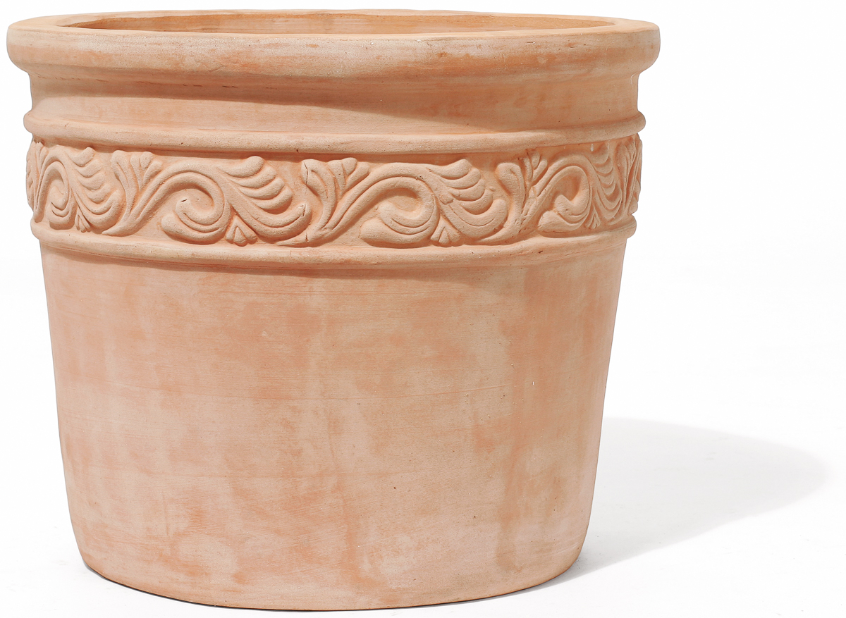 Vaso Vimini Terracotta Topf Rossini Traditionelle Terrapalme Heim