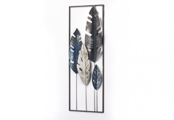Leafs Metall Wandbild 89cm