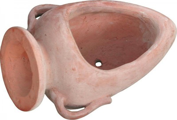 Terracotta Amphore Meza - liegende Pflanzamphore 30 cm