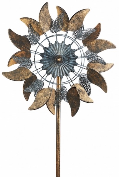 Windrad Vent als Gartenstecker aus Metall 61cm
