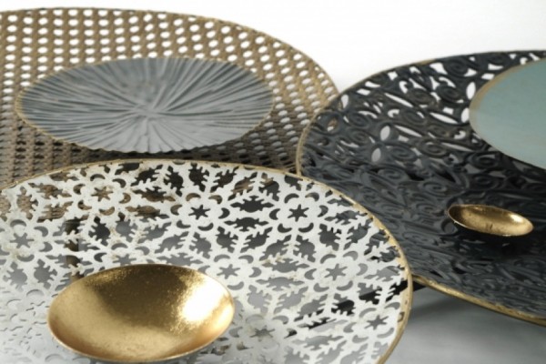 Wandbild Retro aus Metall 135 cm