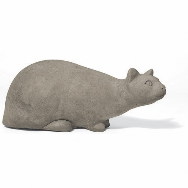 Katzen Steinfigur - Lizzy auf der Pirsch