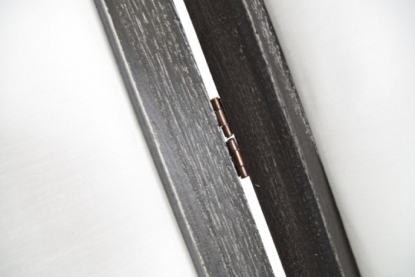 Pure - Paravent mit schwarzen Holzrahmen und Textilbezug