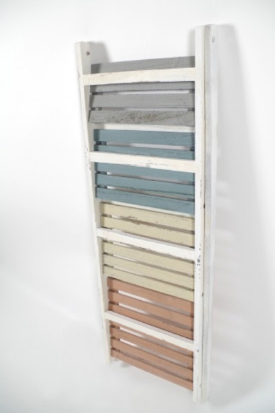 Vintage Holz Stufenregal