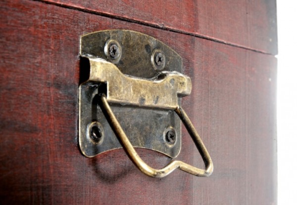 Domingo Weinregal Holztruhe braun