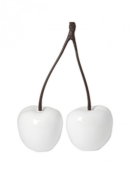 Cherry Love | Fiberglas Dekokirschen weiß