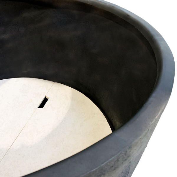 Grand Boden Pflanzvase - XXL Pflanzgefäß anthrazit