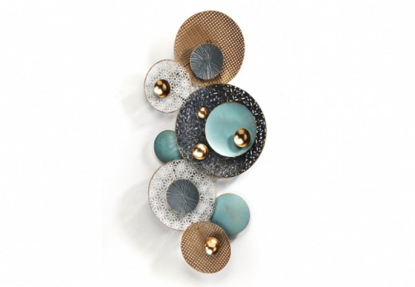 Wandbild Retro aus Metall 135 cm