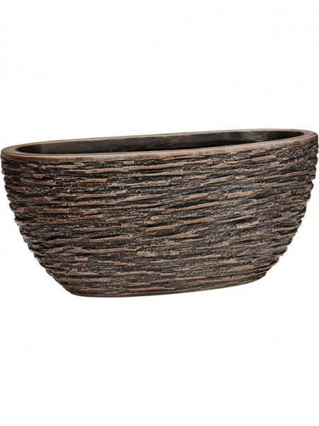 Wrinkle bronze Pflanzschale Oval - Luxe Lite Universe