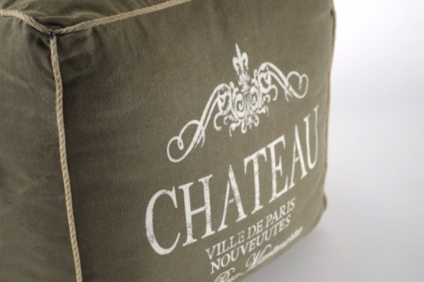 Chateau Canvas Sitzpouf eckig