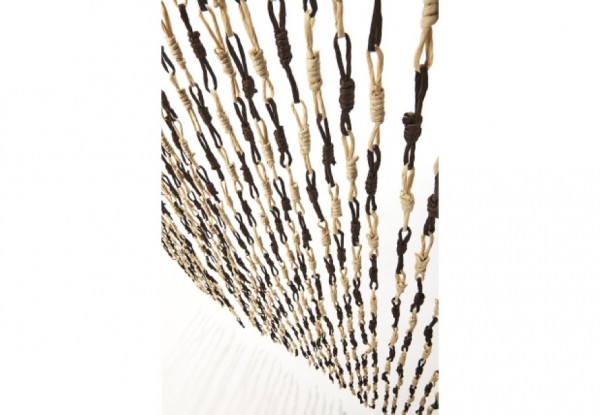 Türvorhang Knots Papierbraun 200 cm
