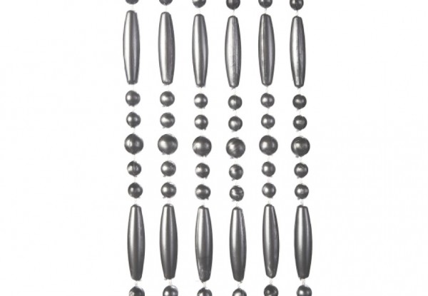 Kunststoff Türvorhang Pearl grau 200 cm