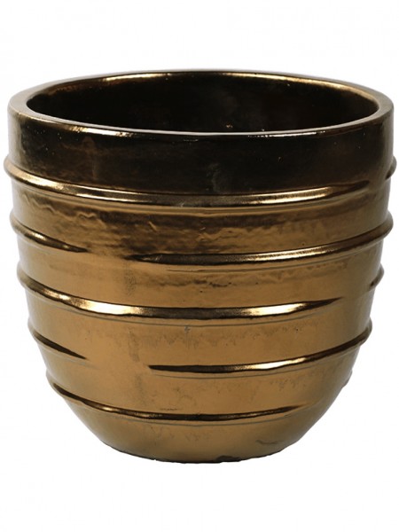 Beauty Pflanzkübel - Antique Gold Keramik