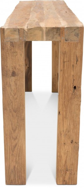 Happy hour Barsitzbank aus recyceltem Teakholz