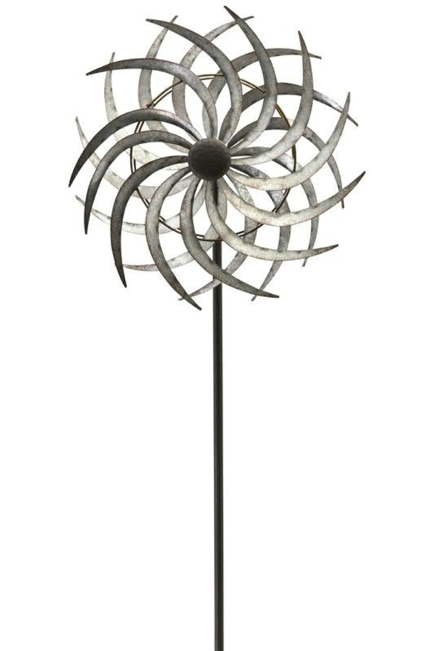 Windrad Silver aus Metall Terrapalme Heim und