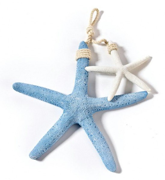 Seestern Seaside aus Polystone zum Aufhängen in 25/35cm