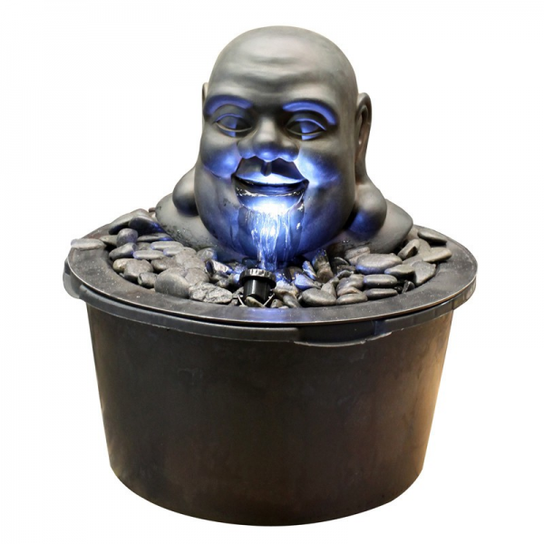 Buddhas Kopf 40 cm Außenbrunnen - Terrassenbrunnen