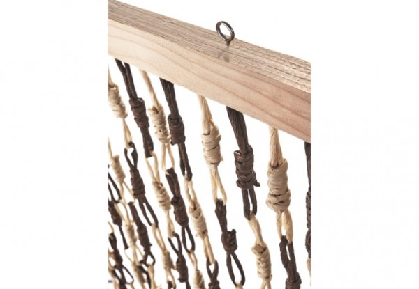 Türvorhang Knots Papierbraun 200 cm
