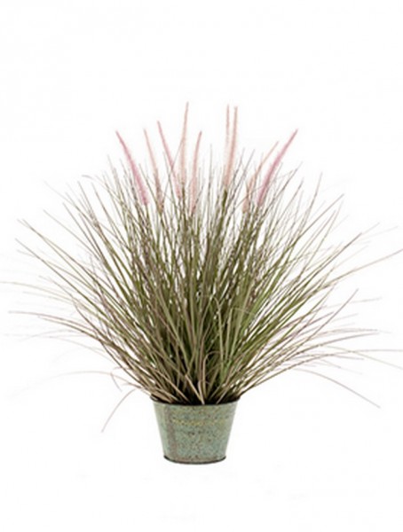 Pennisetum Gras | Kunstgras im Zinktopf