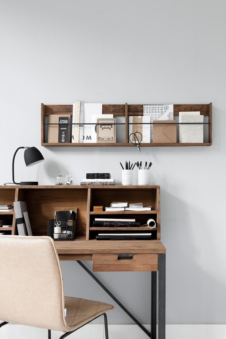 Solo Zeitschriftenregal aus recyceltem Teakholz | Terrapalme Heim- und